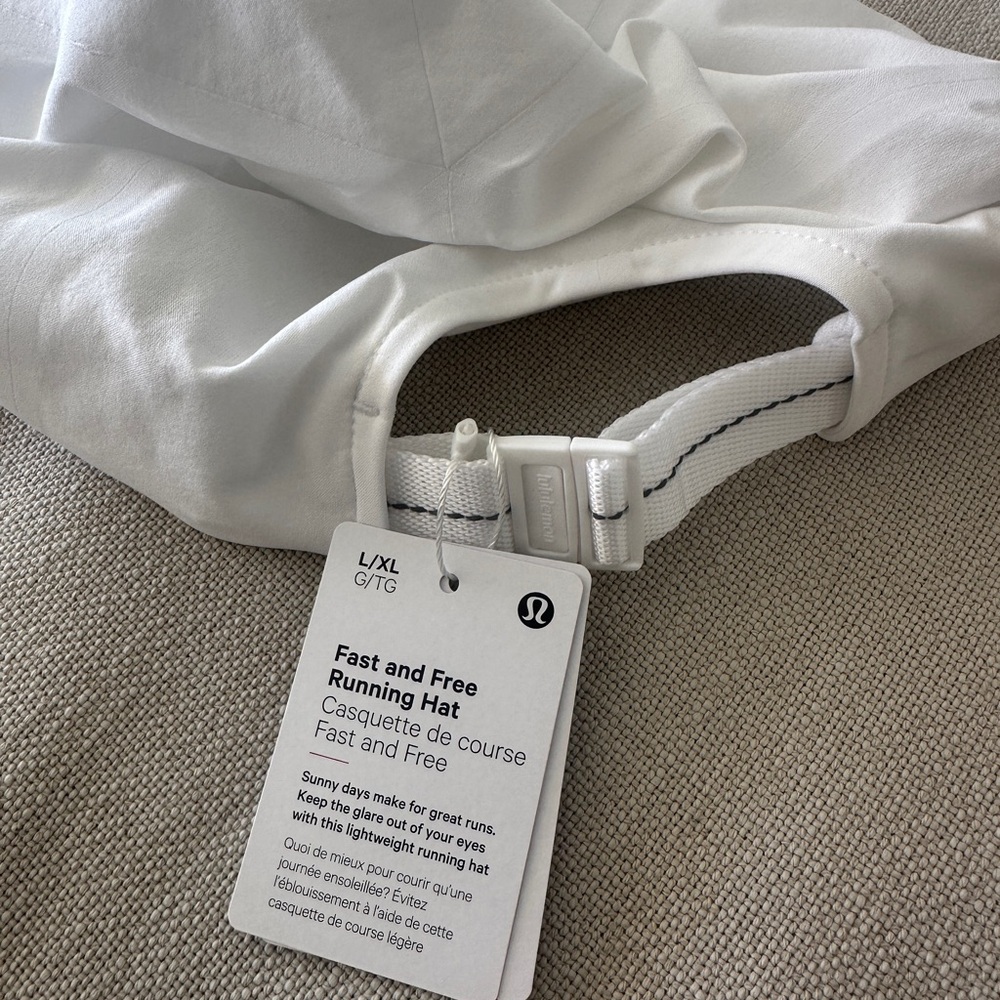Lululemon White Running Hat